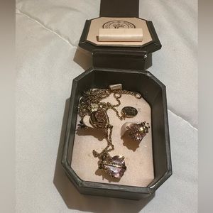 Juicy couture matching pink heart earrings and necklace